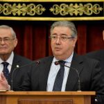 El Ministro de Interior, Juan Ignacio Zoido, en la presentación del informe sobre personas desaparecidas (Almería)