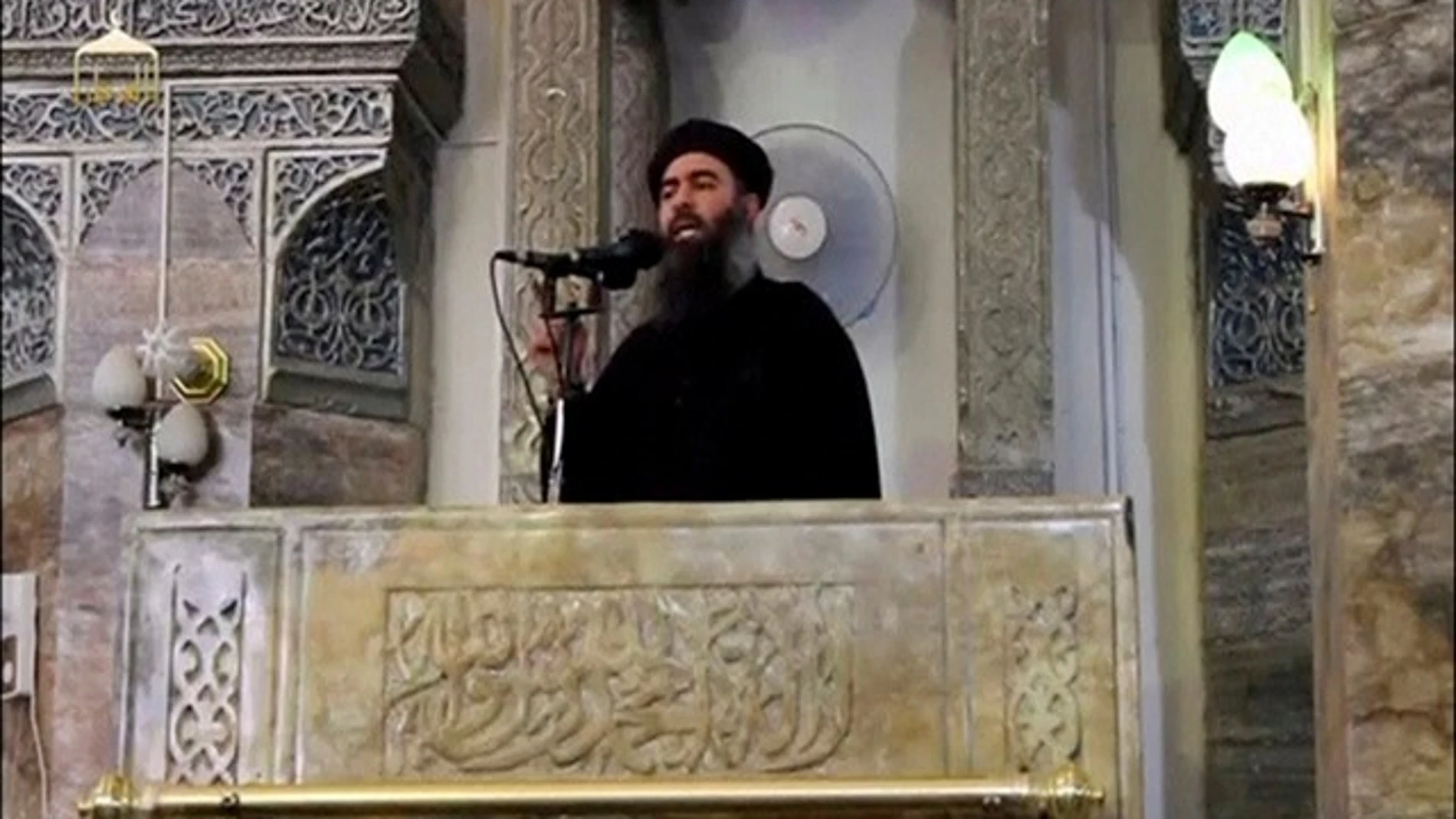 Imagen de archivo del líder de Estado Islámico, Abu Bakr al Baghdadi.