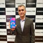 Asim Warsi, vicepresidente senior de Samsung India, durante la presentación del nuevo Galaxy M30 / Samsung