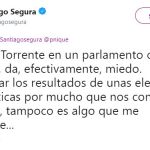 El «zasca» de Santiago Segura a Echenique por llamar “Torrente” a Santiago Abascal
