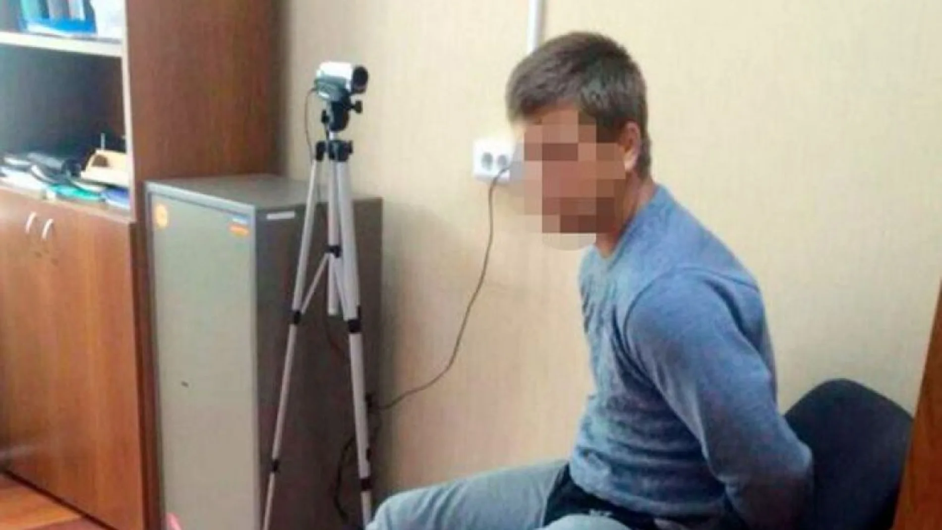 Imagen del detenido, del que no ha trascendido su identidad, en su declaración ante el juez