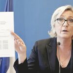 La líder del FN, Marine Le Pen