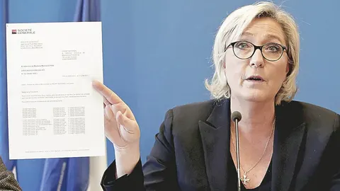 La líder del FN, Marine Le Pen
