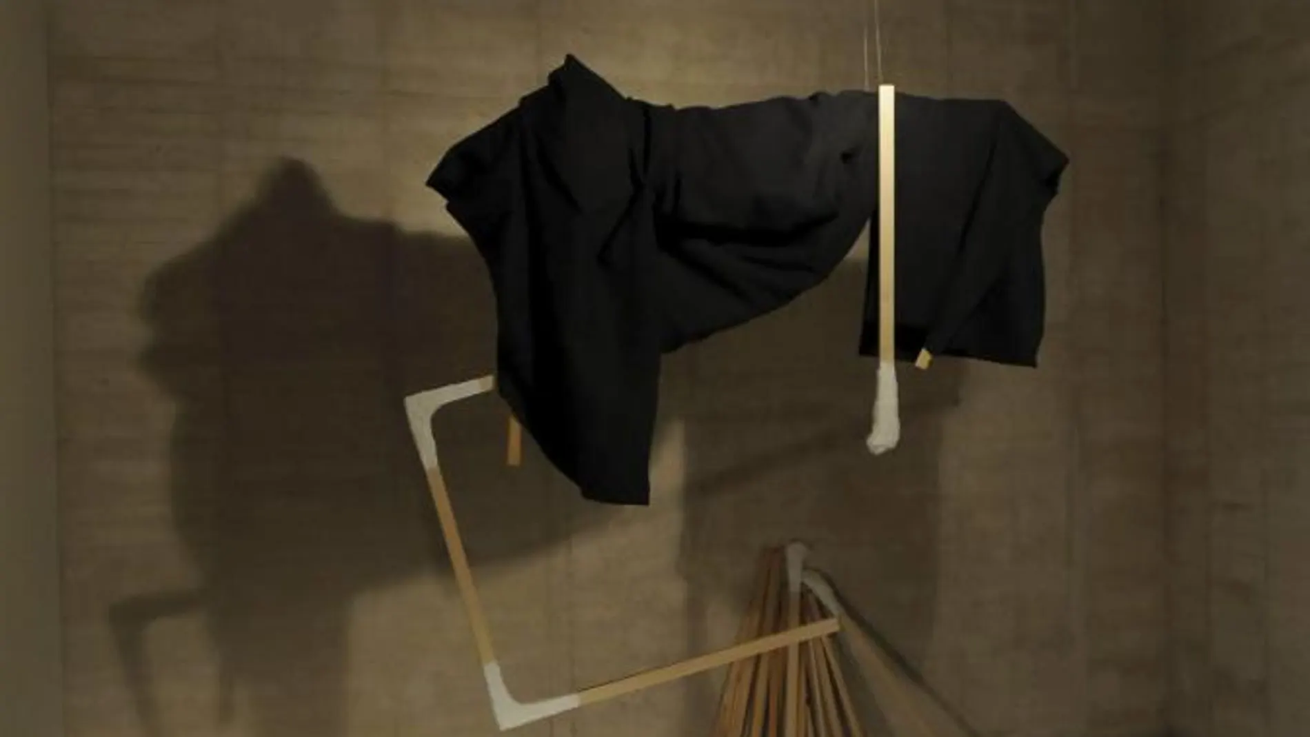 Aspecto de la exposición "Los talleres de la artista", la primera muestra en España de la octogenaria rumana Geta Bratescu, que se inaugura el próximo sábado en el Museo de Arte Contemporáneo de Castilla y León (MUSAC).