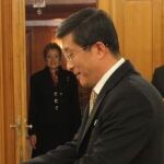 El embajador Kim Hyok Chol, durante la presentación de las cartas credenciales al Rey