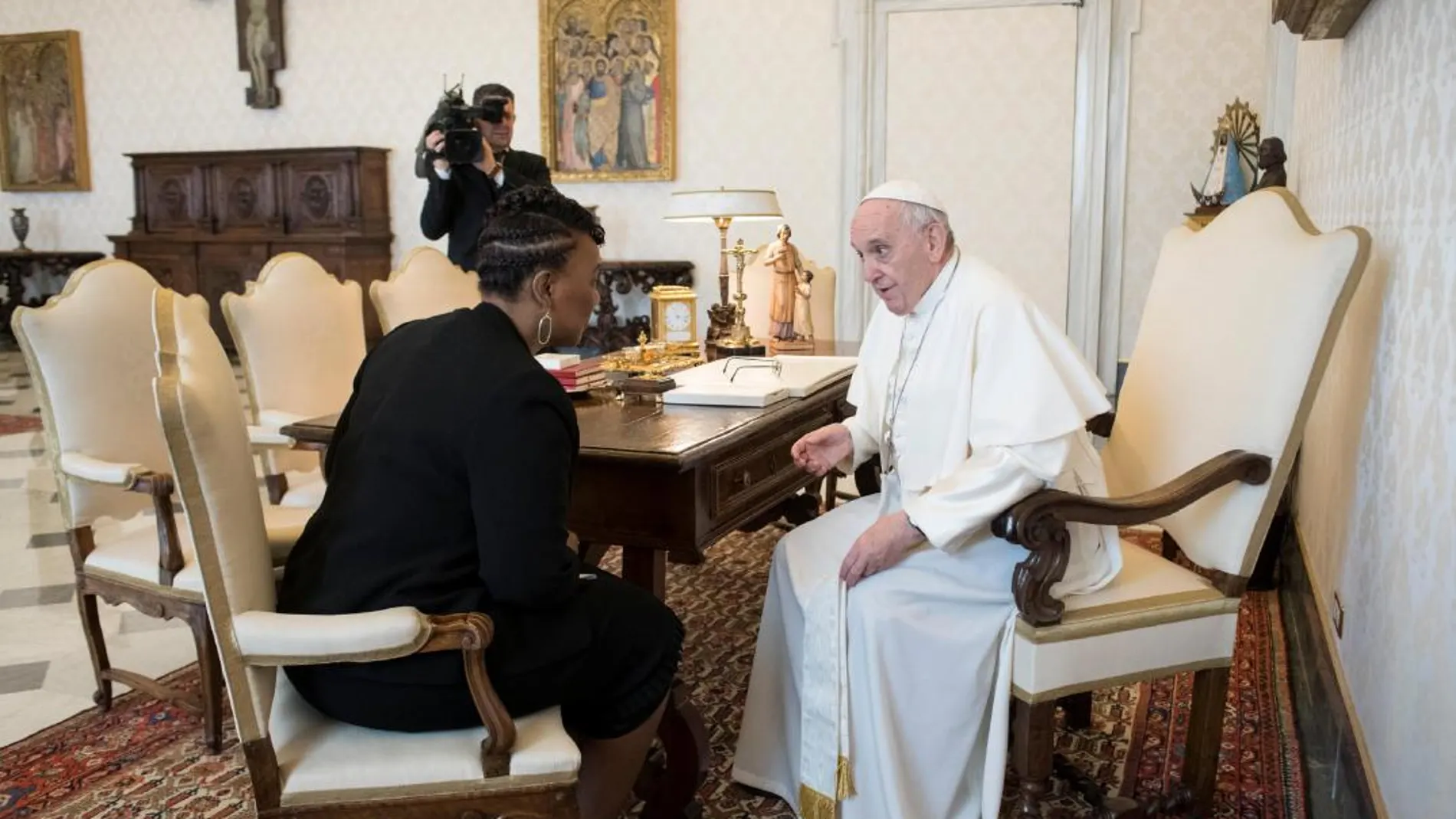 El Papa Francisco con Bernice Albertine King