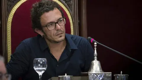 El alcalde de Cádiz, José María González, «Kichi», durante un Pleno del Ayuntamiento