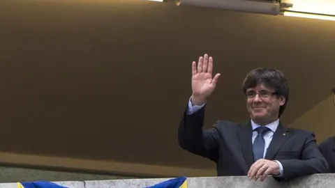 El presidente de la Generalitat, Carles Puigdemont,
