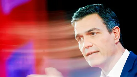 El presidente del Gobierno, Pedro Sánchez, en el Palacio de La Moncloa
