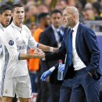 Cristiano Ronaldo celebró su gol con Zidane