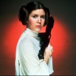 Carrie Fisher en el papel de la princesa Leia en la saga “Star Wars”