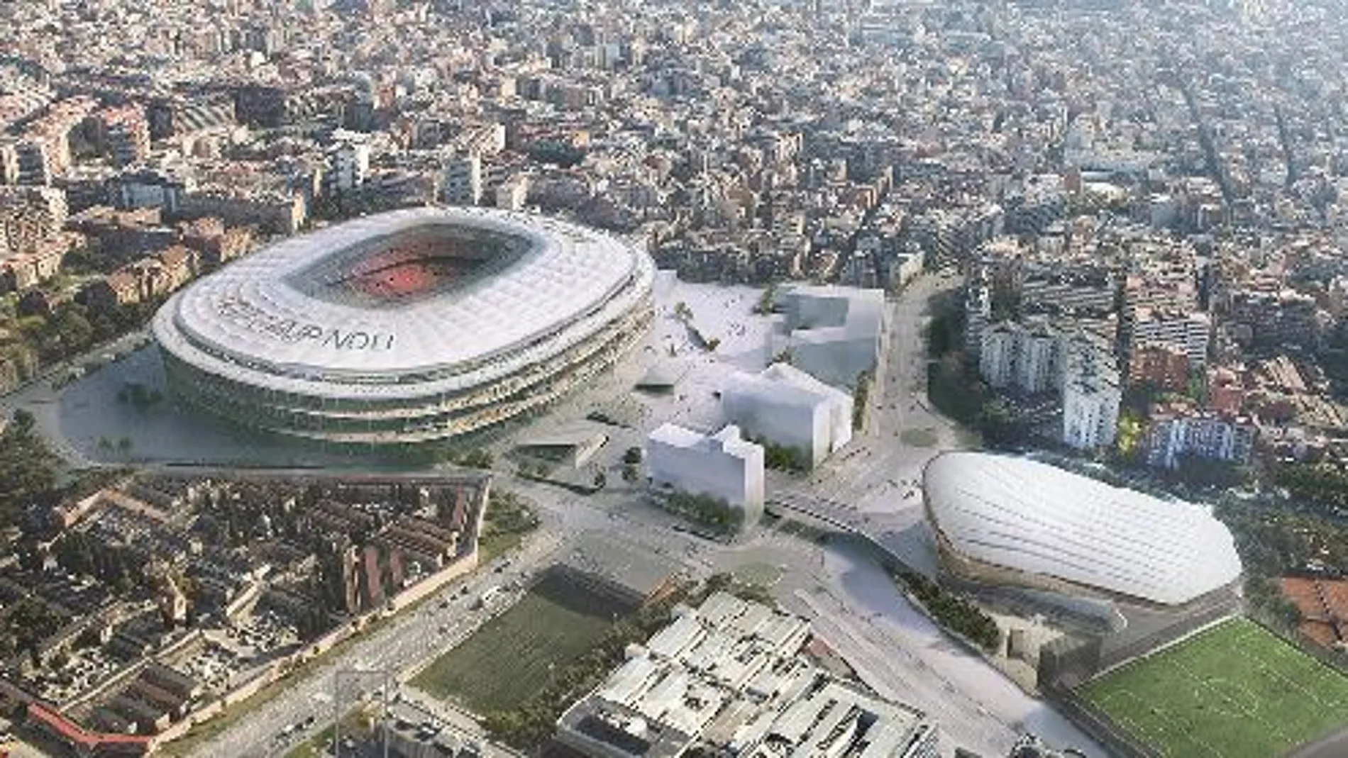 La remodelación del Camp Nou y de su entorno ascenderá a unos 600 millones de euros