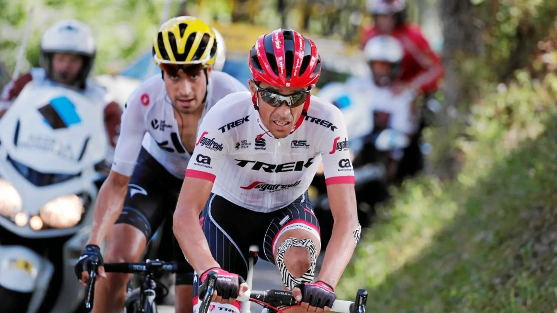 Alberto Contador y Mikel Landa, de fuga por los Pirineos