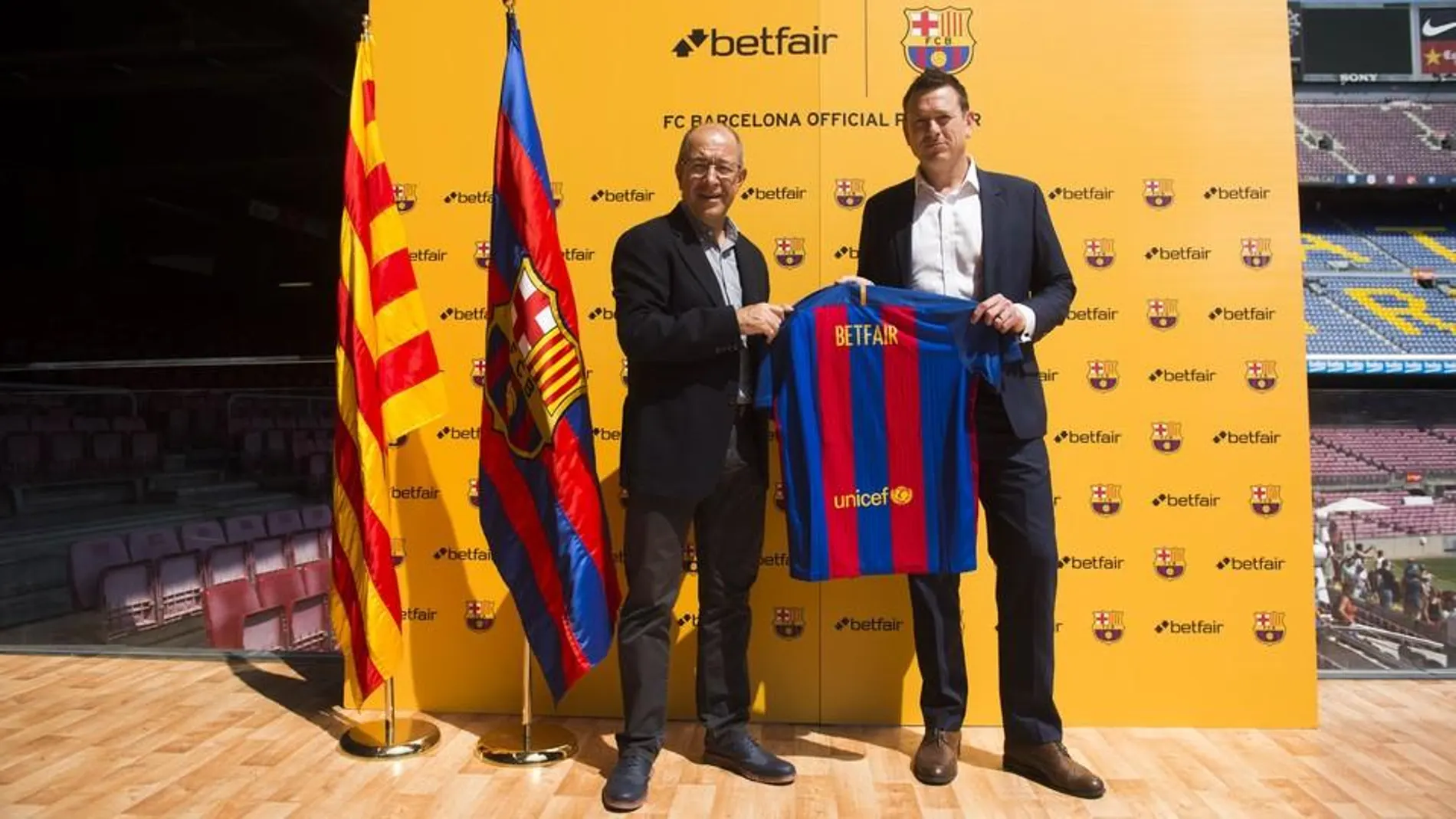 Betfair, nuevo patrocinador del Barcelona para las tres próximas temporadas