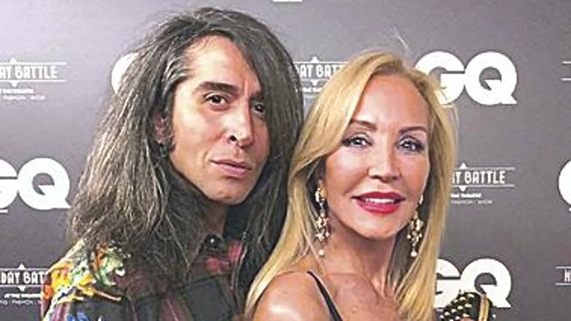Carmen Lomana, con su amigo Mario Vaquerizo