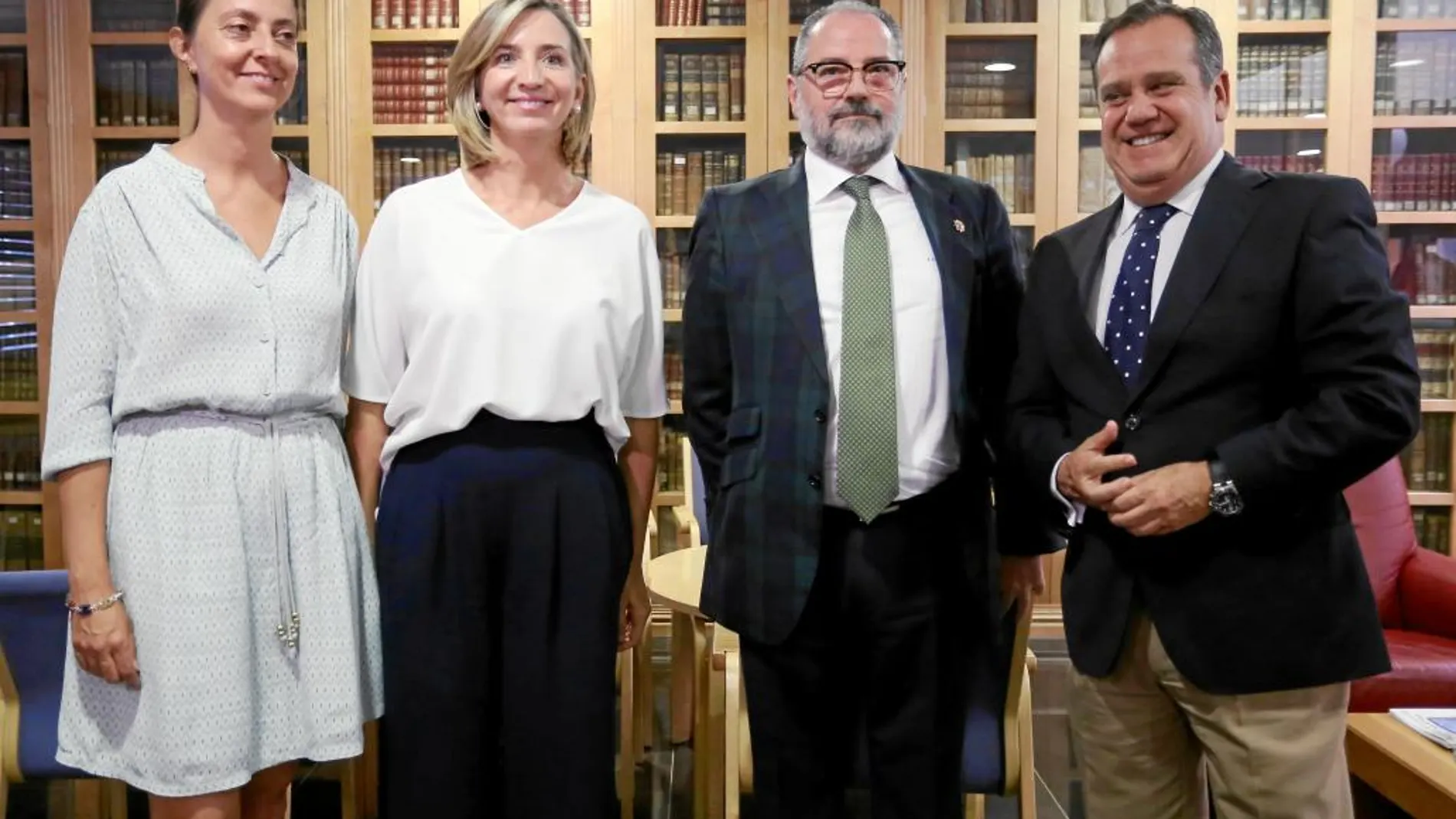 Esperanza Vázquez, Alicia García, Jesús Verdugo y Pablo Trillo en las Jornadas