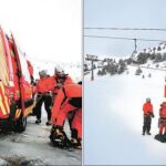 Los bomberos del GERA son los encargados de actuar en caso de que ocurra alguna situación de emergencia en la montaña