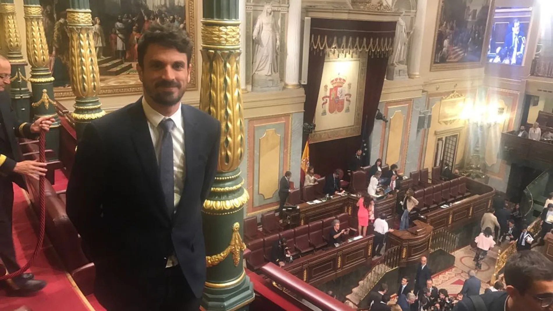 Dante Pérez, en el Congreso de los Diputados /Twitter