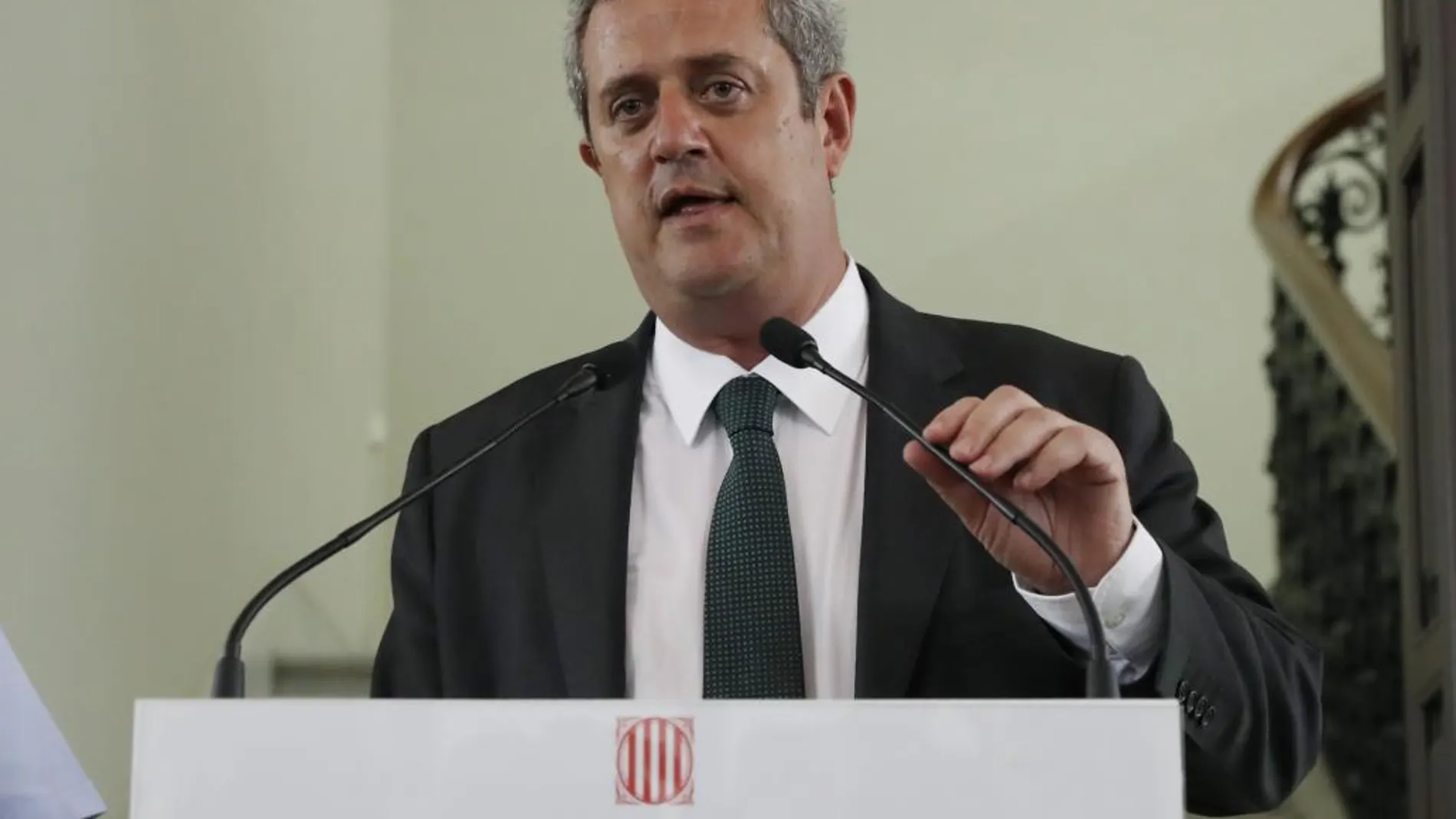El conseller de Interior de Cataluña, Joaquin Forn, durante una de sus comparecencias