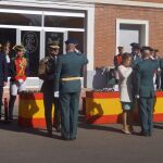 María José Salgueiro en el acto celebrado en León y que sirvió para condecorar a algunos agentes, y donde estuvo presente Antonio Silván