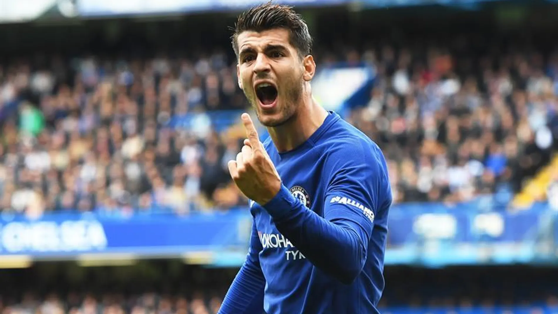 Álvaro Morata celebrando un gol con el Chelsea / Efe