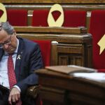 Quim Torra en el Parlament/Foto: Ap