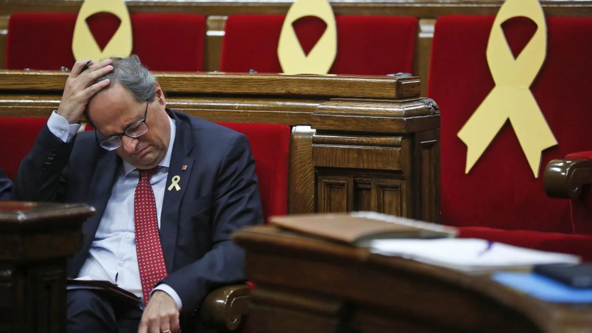Quim Torra en el Parlament/Foto: Ap