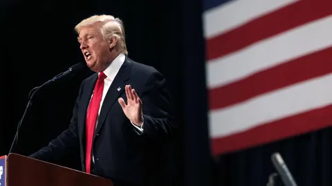 Donald Trump, durante un discurso en Charlotte, N.C.