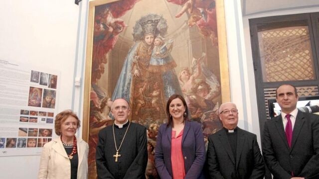 El arzobispo de Valencia, Carlos Osoro, bendijo estas obras en presencia de la consellera de Cultura, María José Catalá