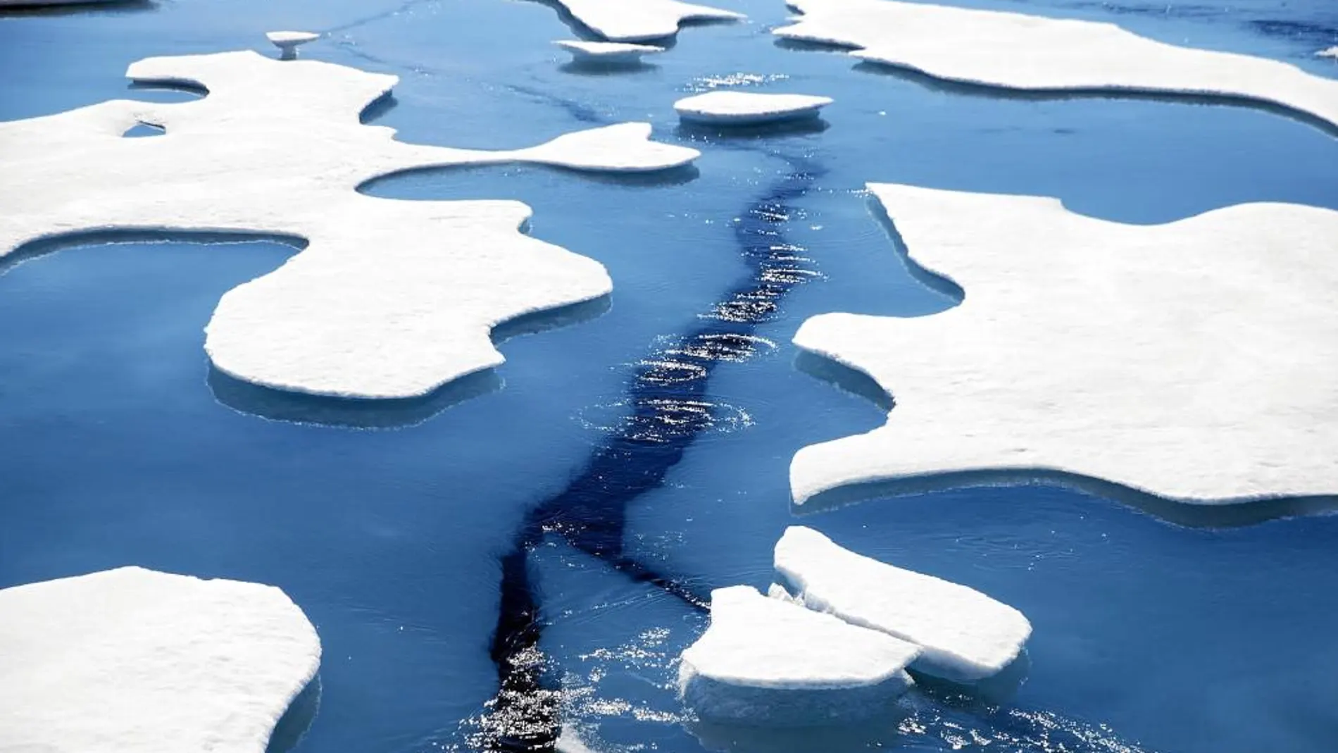 La extensión de hielo marino en el Ártico se situó muy por debajo de la media en 2017