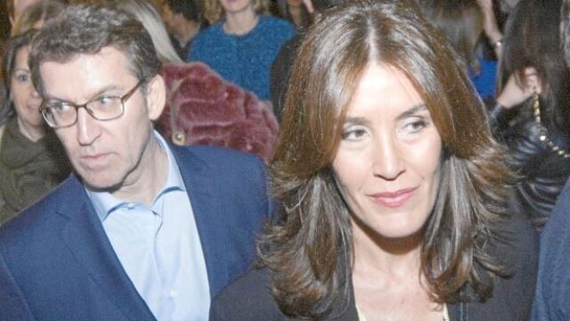 Núñez Feijóo y Eva María Cárdenas en una de sus escasas apariciones públicas