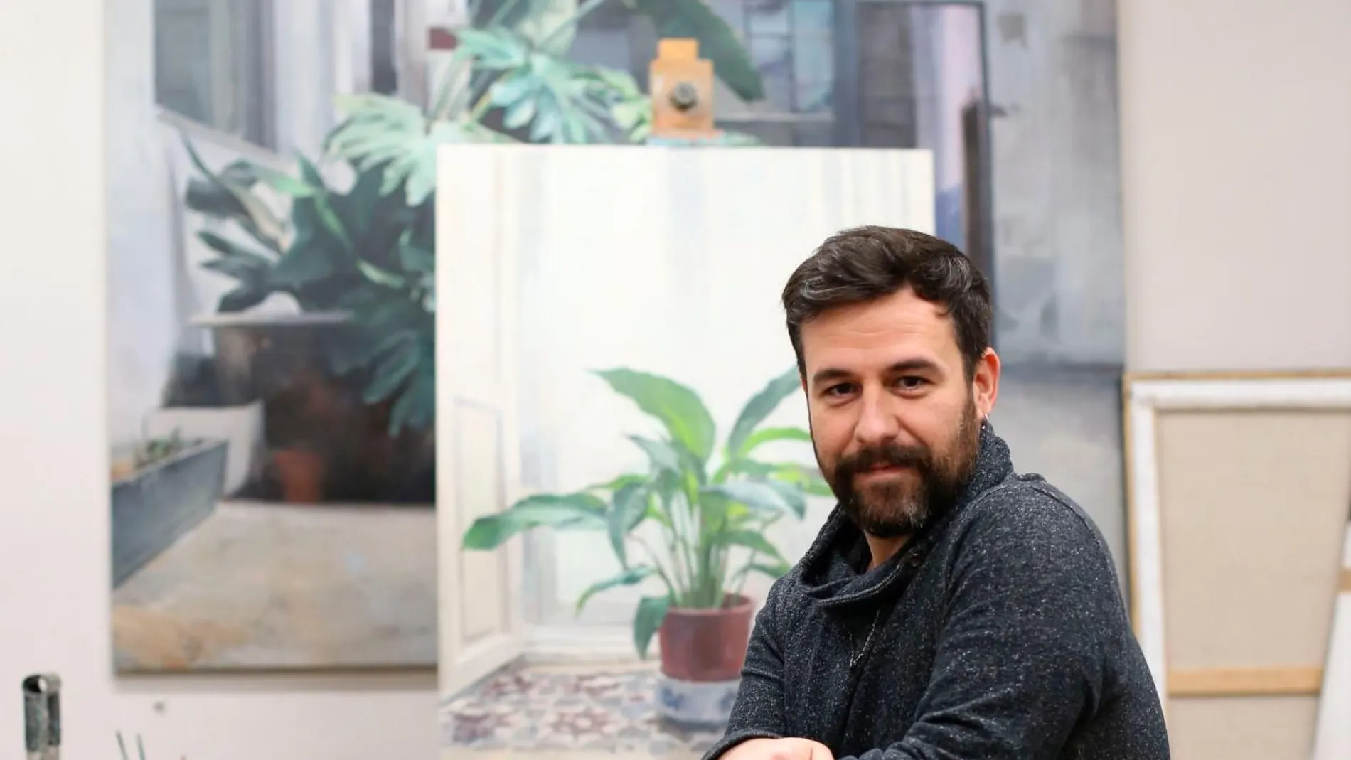 Antonio Barahona en su estudio sevillano / Foto: Ke-Imagen