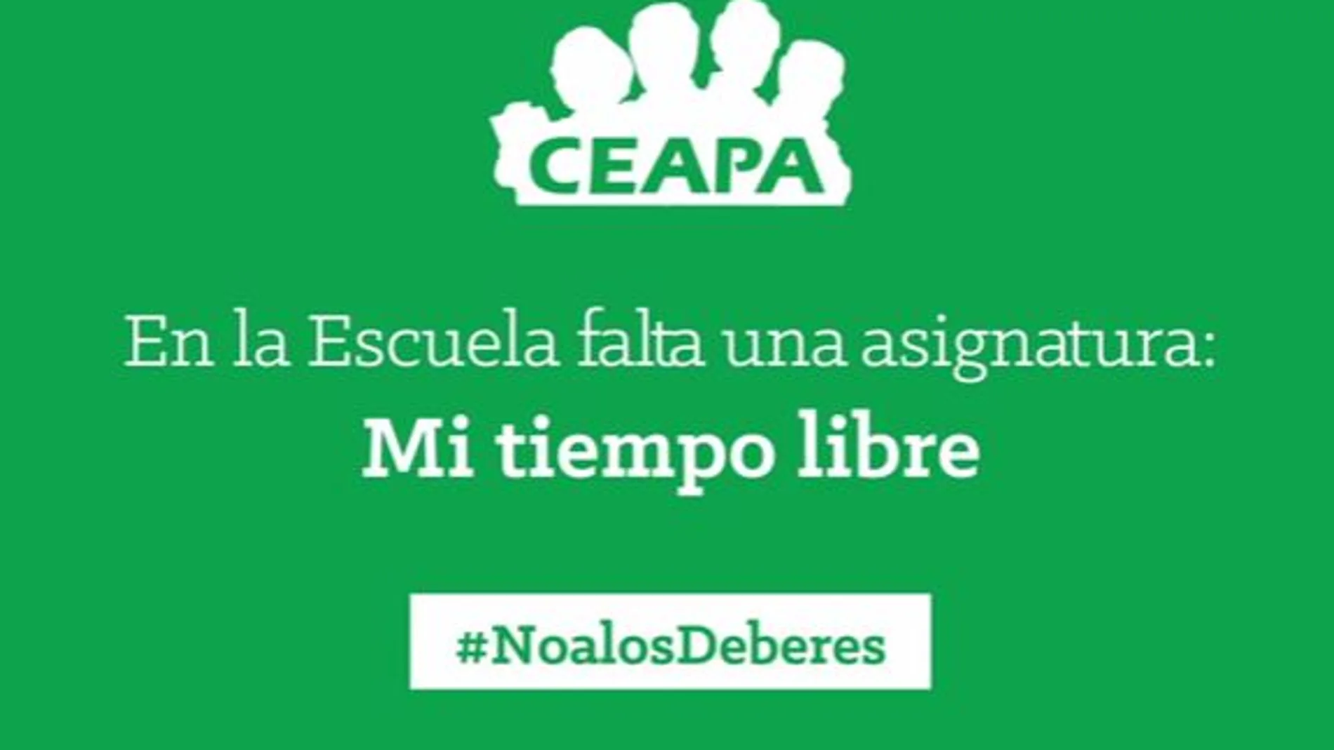 Campaña #NoalosDeberes de CEAPA