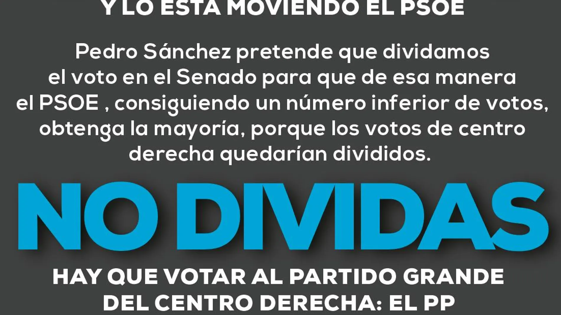 El bulo con el que el PSOE pretende lograr mayoría absoluta en el Senado