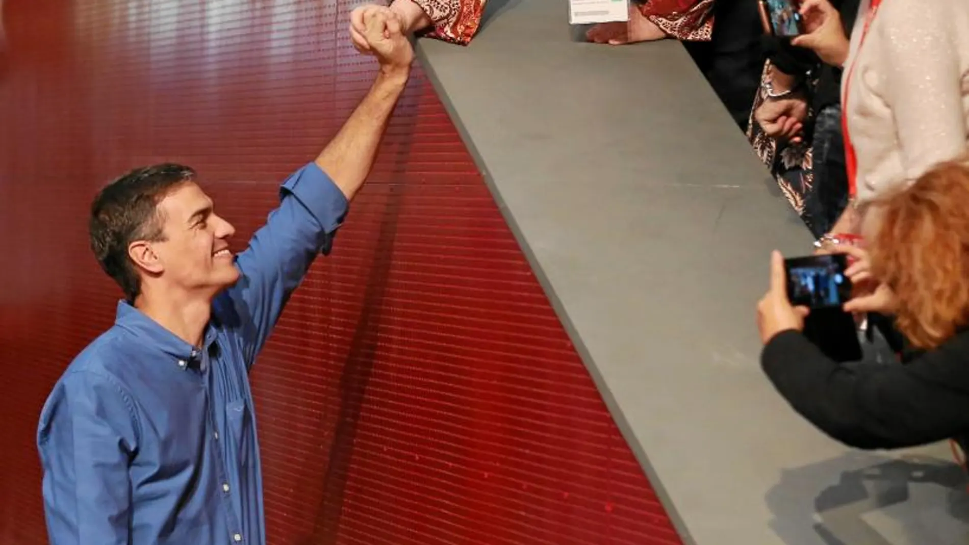 Pedro Sánchez, durante el decimotercero Congreso Regional del PSOE madrileño