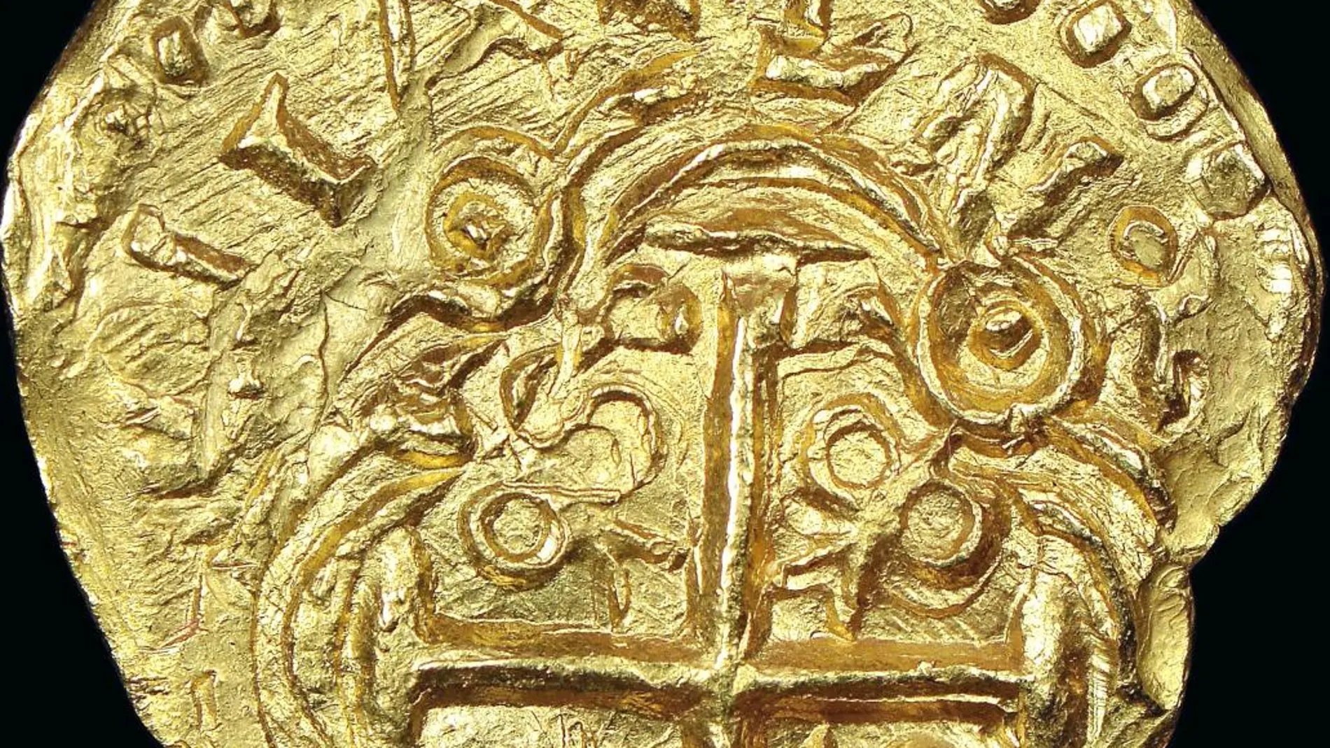 Anverso de una de las monedas de dos escudos de oro que se venderán