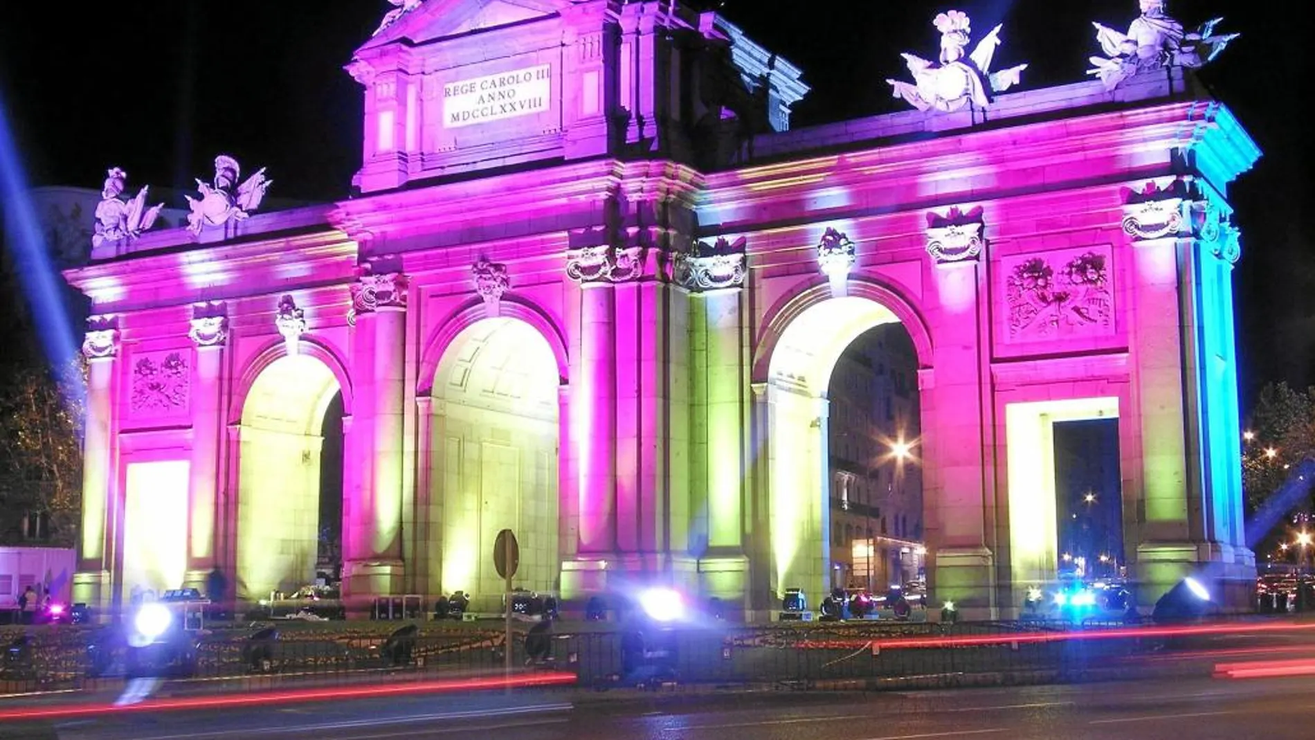 La Puerta de Alcalá se convertirá en un gran lienzo gracias a pantallas de luz LED