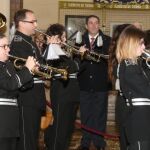 El general José Rivas Moriana preside el encuentro de bandas de Semana Santa en el Palacio Real