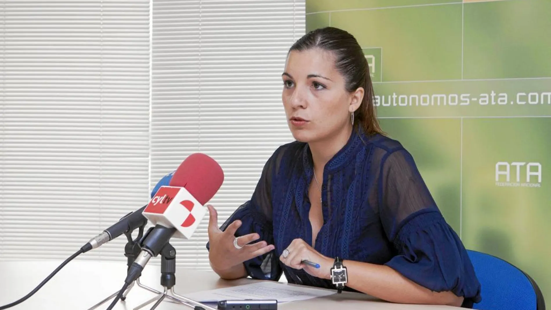 La presidenta de la Asociación de Autómomos en Castilla y León (ATA), Soraya Mayo