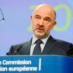 El comisario de Asuntos Económicos y Financieros, Pierre Moscovici, ayer, en Bruselas