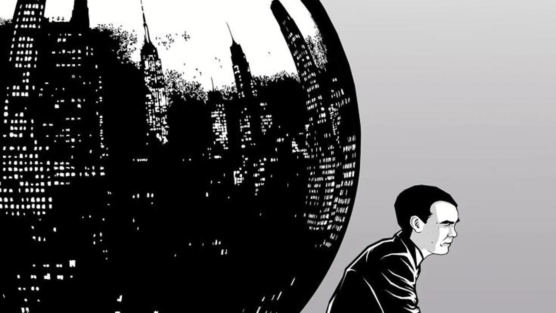 Una de las viñetas de Carles Esquembre para su aproximación al paso de Federico García Lorca por Nueva York, en un cómic apasionante y muy documentado que sigue su aventura humana en EE UU a finales de los años veinte