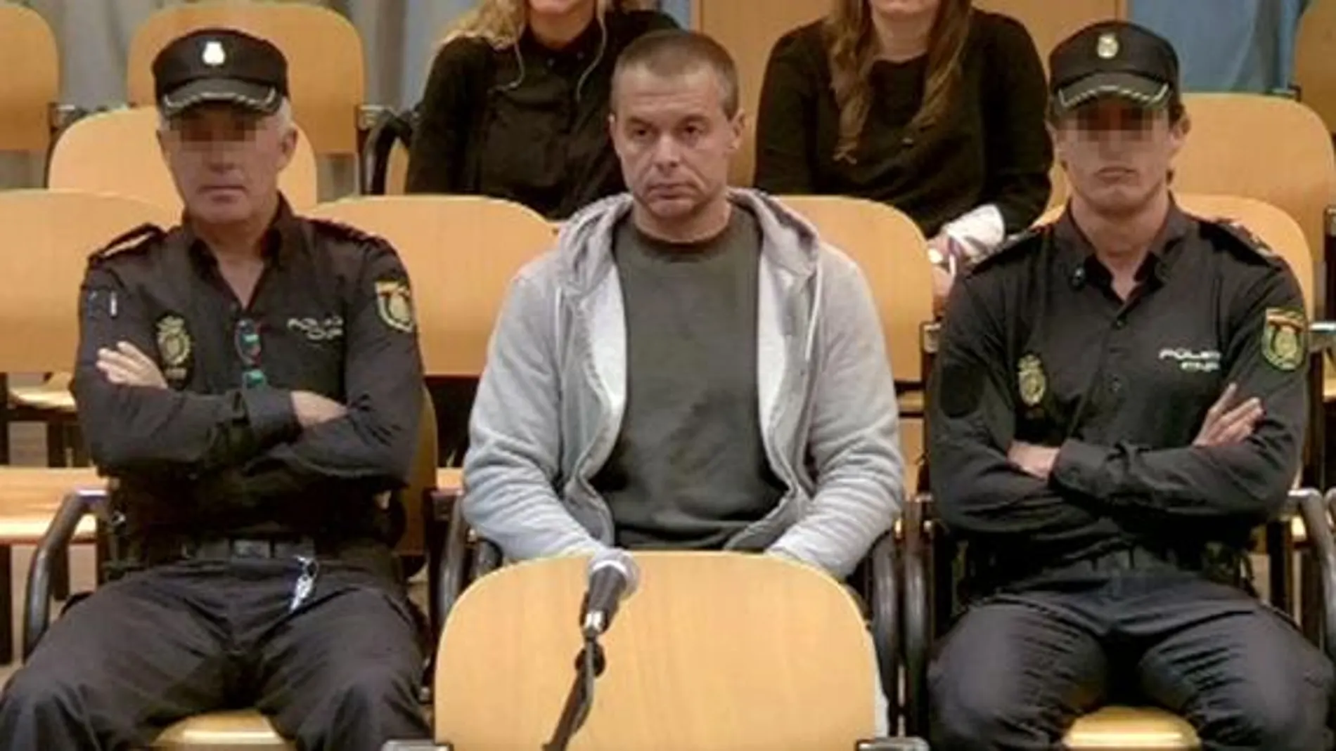 Antonio Ortiz en una de las jornadas de su juicio