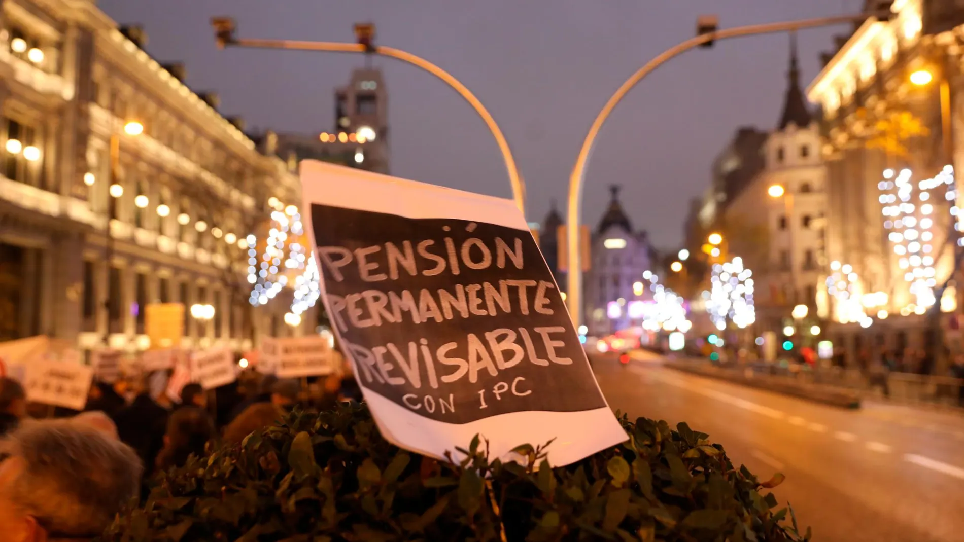 Manifestación de pensionistas en Madrid /Foto. Luis Dïaz