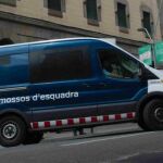 En la imagen, una furgoneta de los Mossos d'Esquadra