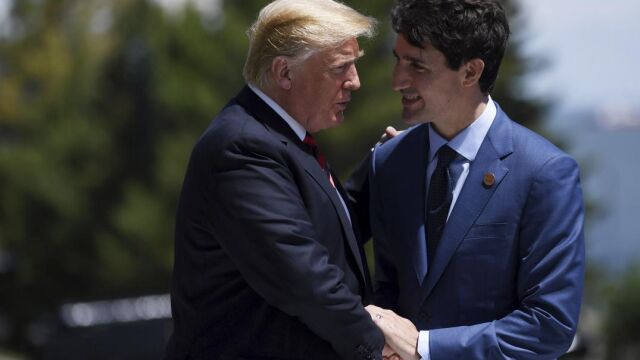 Imagen de archivo del presidente estadounidense, Donald J. Trump y el primer ministro candiense, Justin Trudeau / Foto: Efe