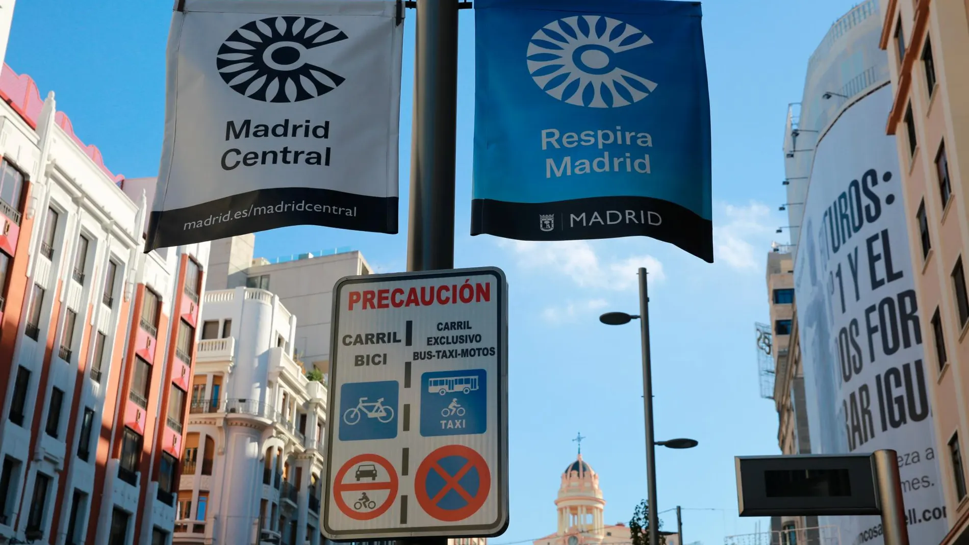 La medida estrella de Manuela Carmena, Madrid Central. Foto: C. Pastrano