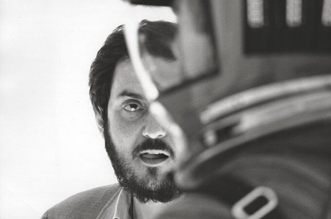 Stanley Kubrick durante el rodaje de "2001: Una odisea espacial"