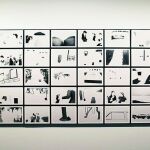 Espectacular instalación de los trabajos de Mishka Henner. Arriba, una de las fotografías de Katja Oliver.