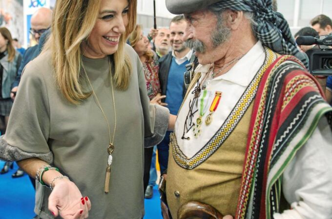 La presidenta andaluza Susana Díaz, ayer en una feria de turismo en Jaén