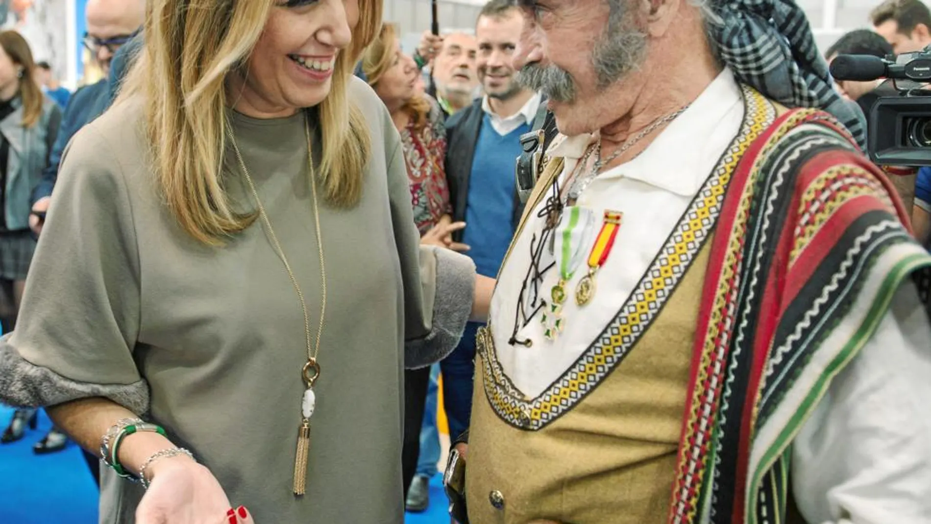La presidenta andaluza Susana Díaz, ayer en una feria de turismo en Jaén